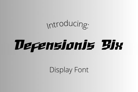Defensionis Six: The Bold Typeface for Strong Small Business Branding