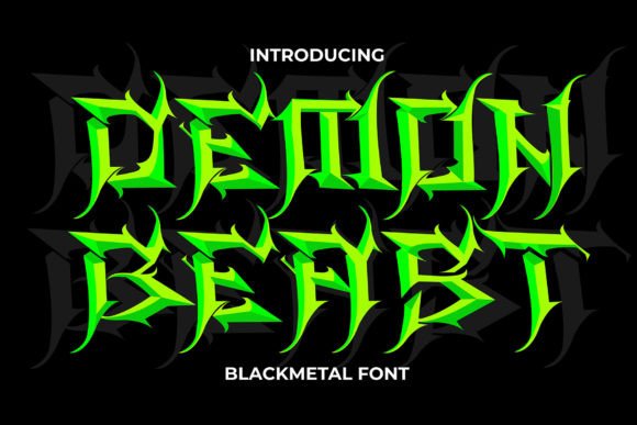 Demon Beast: The Dark Display Font for Editorial Impact