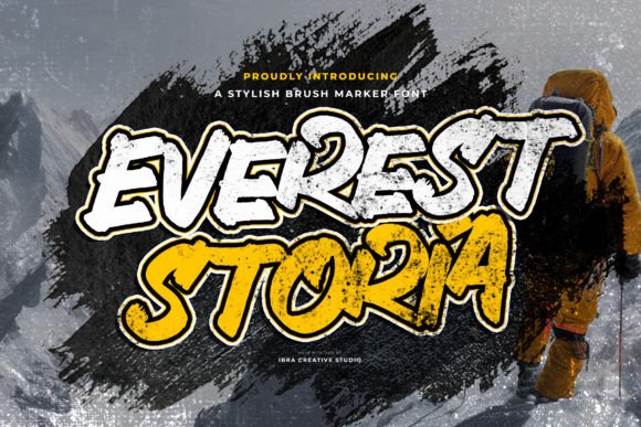 Everestoria: A Bold Display Typeface for Creative Web Design