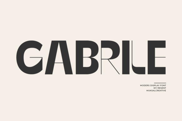 Gabrile: The Modern Display Typeface for Handmade Branding