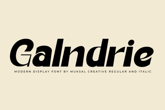 Galndrie: The Modern Display Font for Editorial Excellence