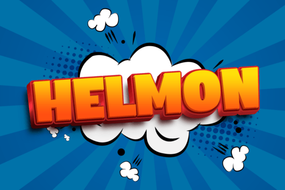 Helmon: A Chunky Comic-Style Display Font for Bold Branding