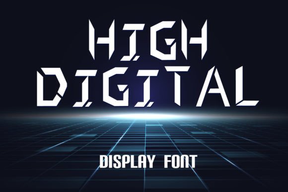 High Digital Typeface: A Futuristic Display Font for Bold Web Design
