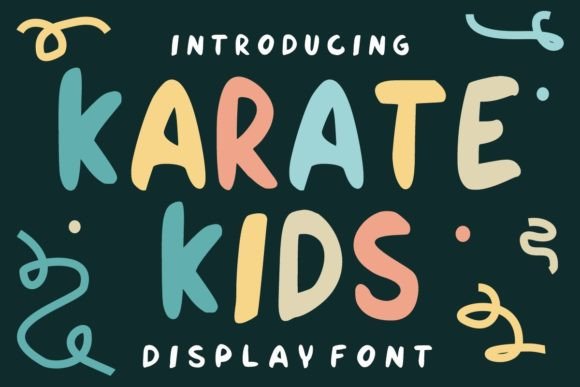 Karate Kids: A Bold Display Typeface for Playful Editorial Design