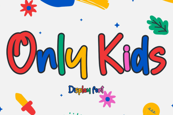 Only Kids: A Whimsical Display Font for Playful Branding Projects