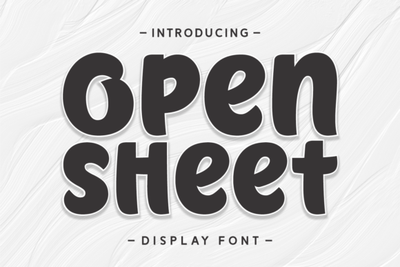 Open Sheet: The Handwritten Display Font for Authentic Campaigns