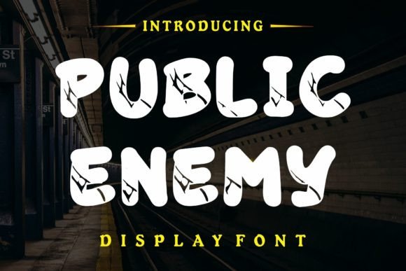 Public Enemy: The Retro Display Font That Elevates Editorial Design