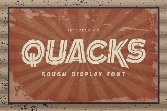 Quacks: A Unique Display Typeface for Editorial Design