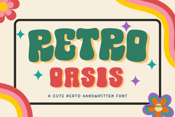 Retro Oasis: The Perfect Display Font for Nostalgic Craft Projects
