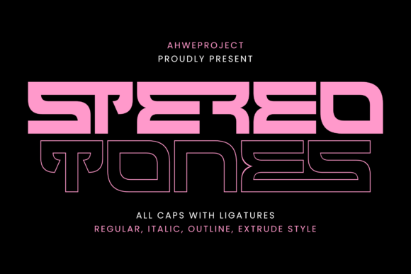 Stereotones: The Modern Display Font for Handmade Creators