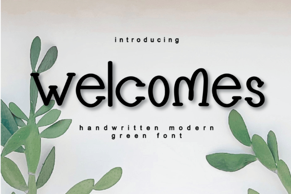 Welcomes: The Perfect Display Font for Handmade Crafts